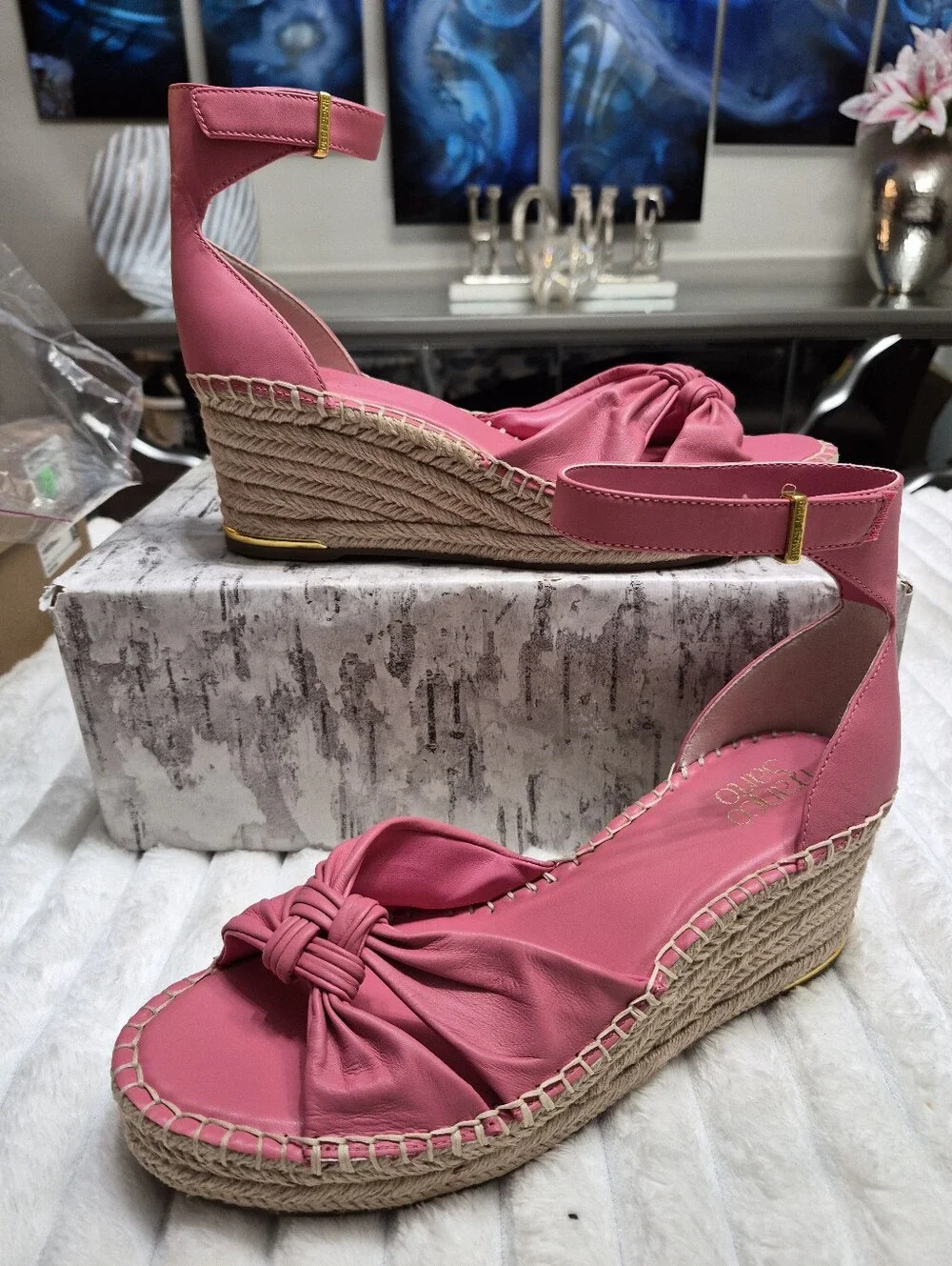 Franco Sarto Clementine Wedge Espadrille Sandals Women's Sz 11 M 🆕️ $119